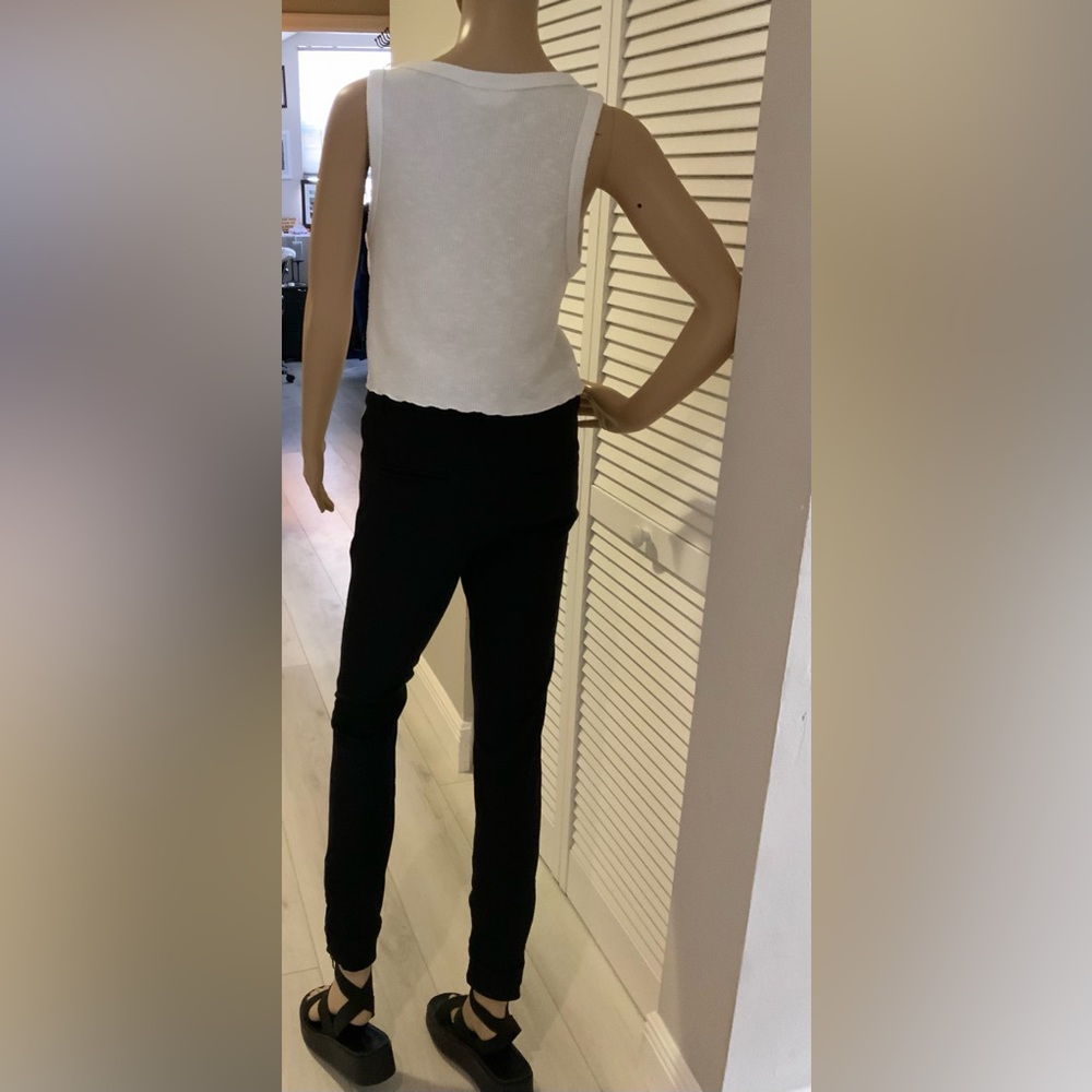 Cambio “Roseline” Side Stripe Pants Black Size 6 (36) Zip Ankles - Picture 7 of 14